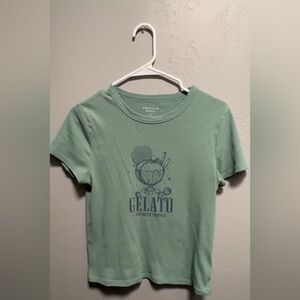 American Eagle Outfitters Kids Mint Gelato Tee